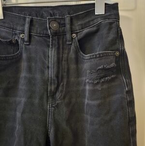 American Eagle Women's Dark Gray Highest Rise 90s Boyfrind Jeans